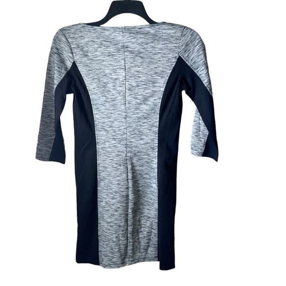 Old Navy Sheath Dress Gray Black Womens Small Petite Long Sleeve Stretch NWT - Picture 4 of 8
